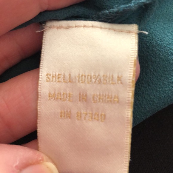 Beautiful Teal Crisscross Blouse - Picture 7 of 7